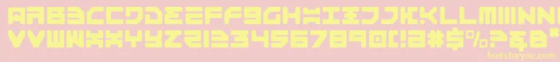 Omega3lt Font – Yellow Fonts on Pink Background