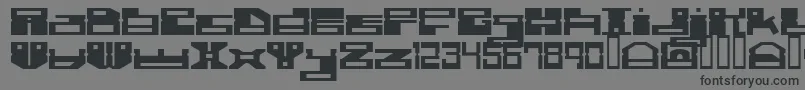 Rammdisc Font – Black Fonts on Gray Background