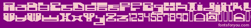 フォントRammdisc – 紫の背景にピンクのフォント