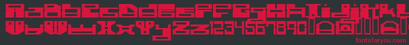 Rammdisc Font – Red Fonts on Black Background