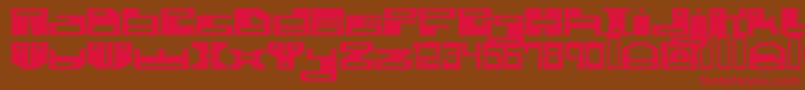 Rammdisc Font – Red Fonts on Brown Background