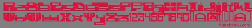 Rammdisc Font – Red Fonts on Gray Background