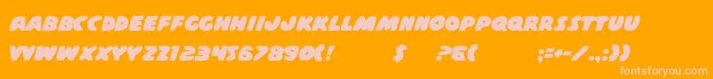 More about CasperComicsSolid Font CasperComicsSolid Font – Pink Fonts on Orange Background