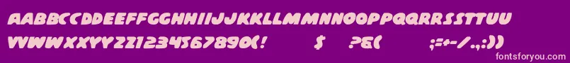 More about CasperComicsSolid Font CasperComicsSolid Font – Pink Fonts on Purple Background