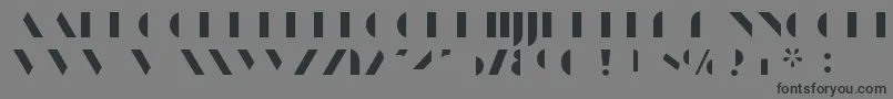 ManbowFill Font – Black Fonts on Gray Background