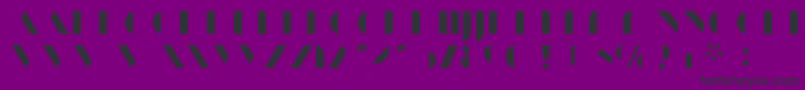 ManbowFill-Schriftart – Schwarze Schriften auf violettem Hintergrund