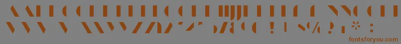 ManbowFill Font – Brown Fonts on Gray Background