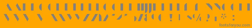 フォントManbowFill – オレンジの背景に灰色の文字