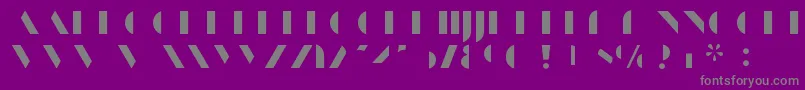 fuente ManbowFill – Fuentes Grises Sobre Fondo Morado