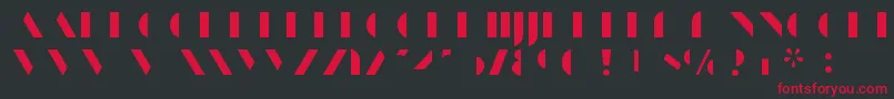 ManbowFill Font – Red Fonts on Black Background