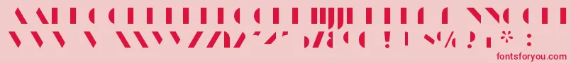 ManbowFill Font – Red Fonts on Pink Background