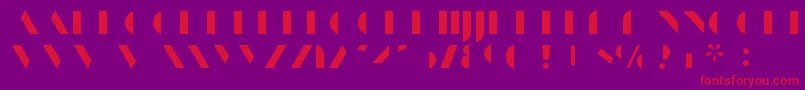 Fonte ManbowFill – fontes vermelhas em um fundo violeta