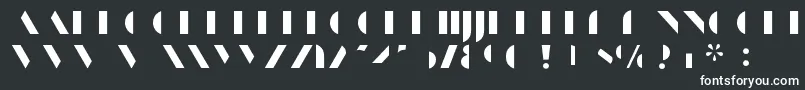 ManbowFill-fontti – valkoiset fontit mustalla taustalla