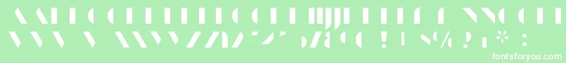 Шрифт ManbowFill – белые шрифты на зелёном фоне