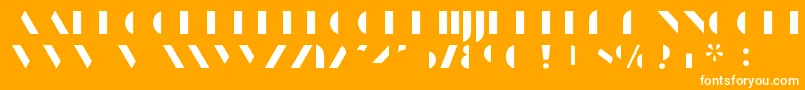 Шрифт ManbowFill – белые шрифты на оранжевом фоне