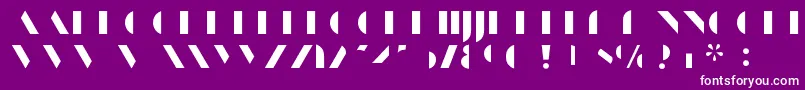 fuente ManbowFill – Fuentes Blancas Sobre Fondo Morado
