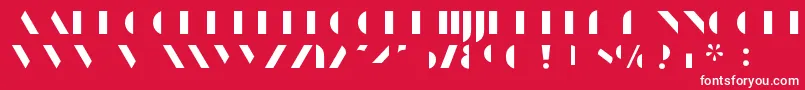 フォントManbowFill – 赤い背景に白い文字