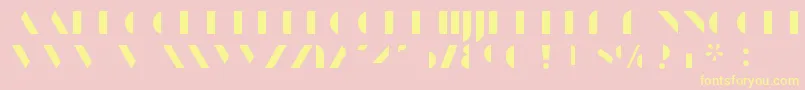 ManbowFill Font – Yellow Fonts on Pink Background