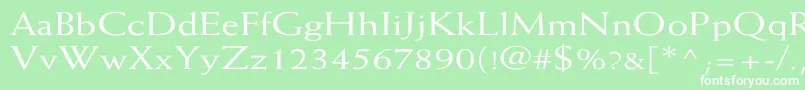 WeissWd Font – White Fonts on Green Background