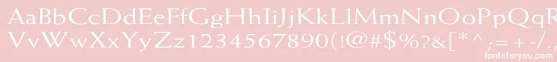 WeissWd Font – White Fonts on Pink Background