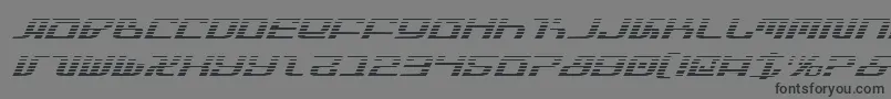 Шрифт InfinityFormulaGradientItal – чёрные шрифты на сером фоне