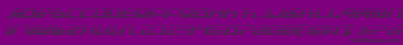 Czcionka InfinityFormulaGradientItal – czarne czcionki na fioletowym tle