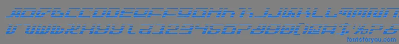 InfinityFormulaGradientItal Font – Blue Fonts on Gray Background