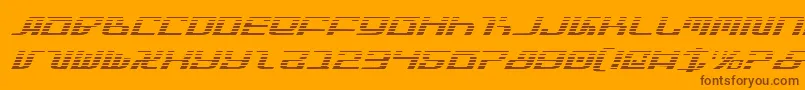 InfinityFormulaGradientItal Font – Brown Fonts on Orange Background