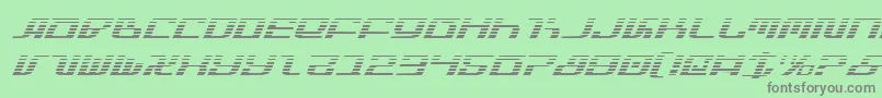 InfinityFormulaGradientItal Font – Gray Fonts on Green Background