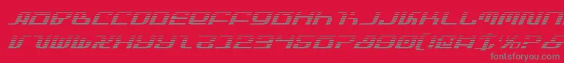 フォントInfinityFormulaGradientItal – 赤い背景に灰色の文字