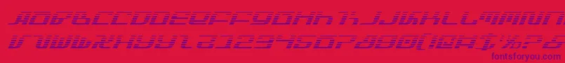 フォントInfinityFormulaGradientItal – 赤い背景に紫のフォント