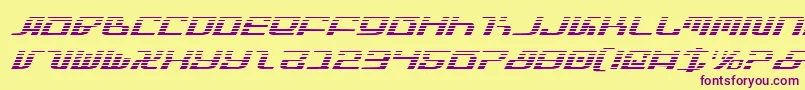 InfinityFormulaGradientItal Font – Purple Fonts on Yellow Background