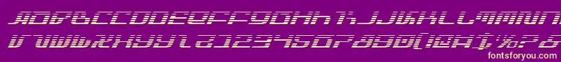 InfinityFormulaGradientItal-Schriftart – Gelbe Schriften auf violettem Hintergrund