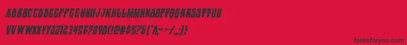 Warlocksalecondital Font – Black Fonts on Red Background