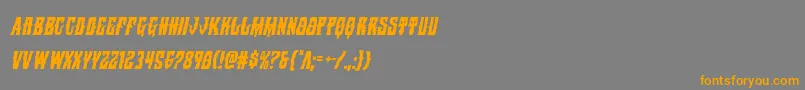 Warlocksalecondital Font – Orange Fonts on Gray Background