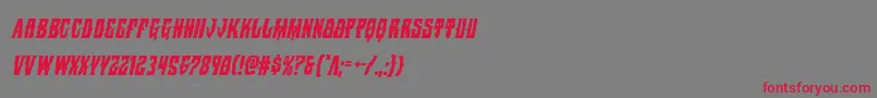 Warlocksalecondital Font – Red Fonts on Gray Background