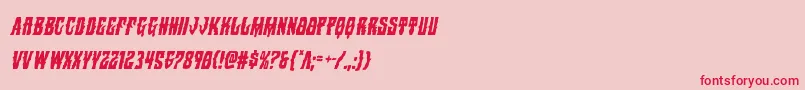 Warlocksalecondital Font – Red Fonts on Pink Background