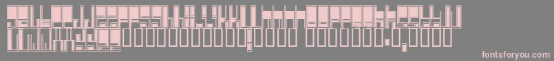 Fonte Cyberjimmy – fontes rosa em um fundo cinza