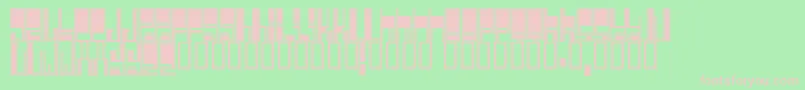 Cyberjimmy Font – Pink Fonts on Green Background