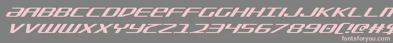 fuente SdfSuperItalic – Fuentes Rosadas Sobre Fondo Gris