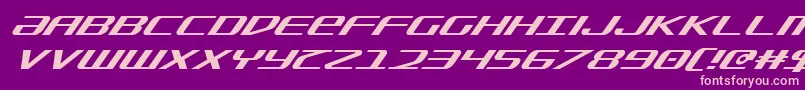 fuente SdfSuperItalic – Fuentes Rosadas Sobre Fondo Morado