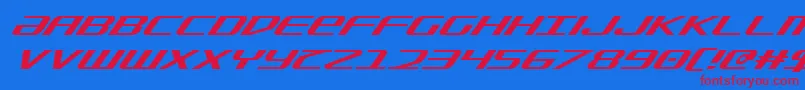 fuente SdfSuperItalic – Fuentes Rojas Sobre Fondo Azul
