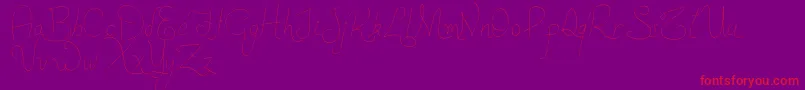 NewSpirit Font – Red Fonts on Purple Background