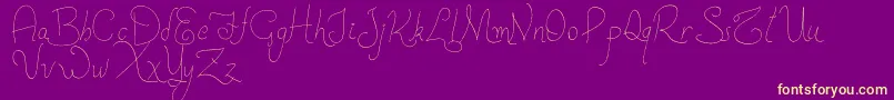 NewSpirit Font – Yellow Fonts on Purple Background