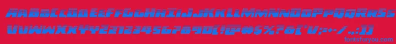 Darkalliancehalfital Font – Blue Fonts on Red Background