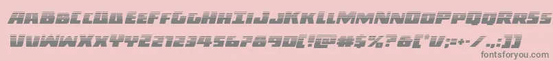 フォントDarkalliancehalfital – ピンクの背景に灰色の文字