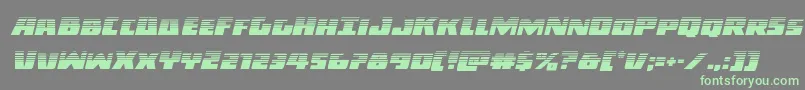 Darkalliancehalfital Font – Green Fonts on Gray Background
