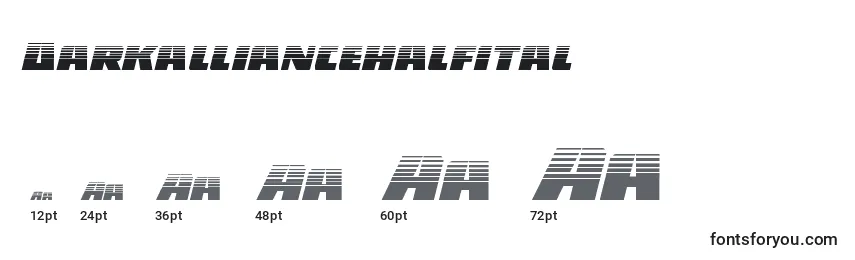 Darkalliancehalfital Font Sizes