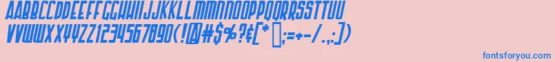Api Font – Blue Fonts on Pink Background