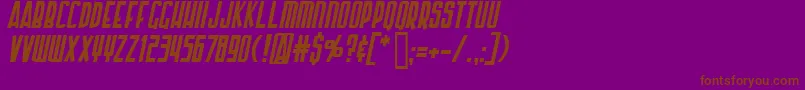 Api Font – Brown Fonts on Purple Background